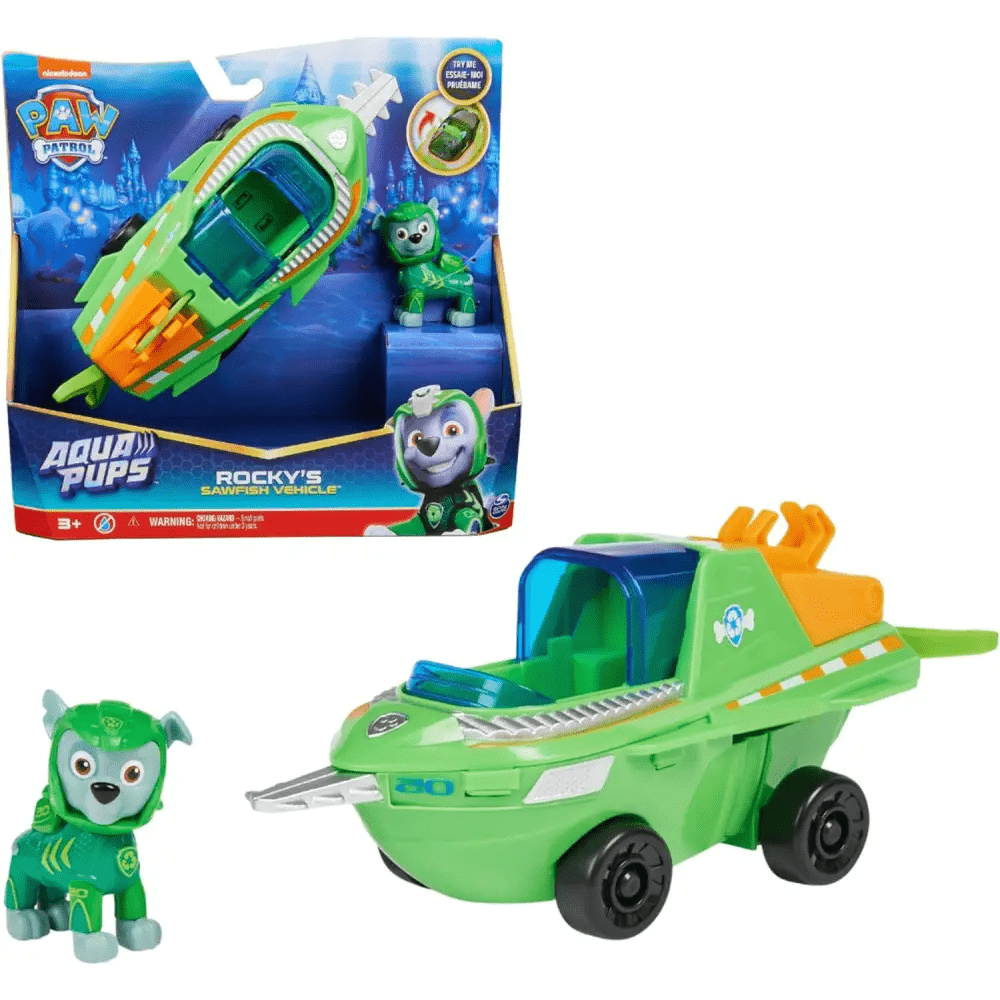 Veicolo trasformabile di Rocky Paw Patrol Aqua Pups - Giocattoli e Bambini - Toys Store0778988446720