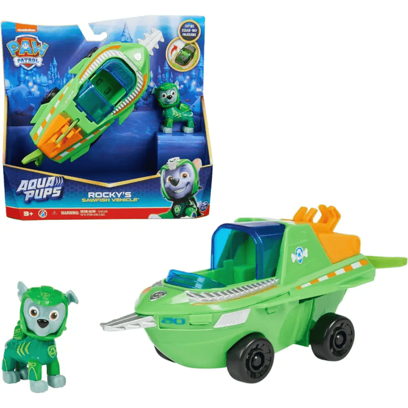 Veicolo trasformabile di Rocky Paw Patrol Aqua Pups - Giocattoli e Bambini - Toys Store0778988446720