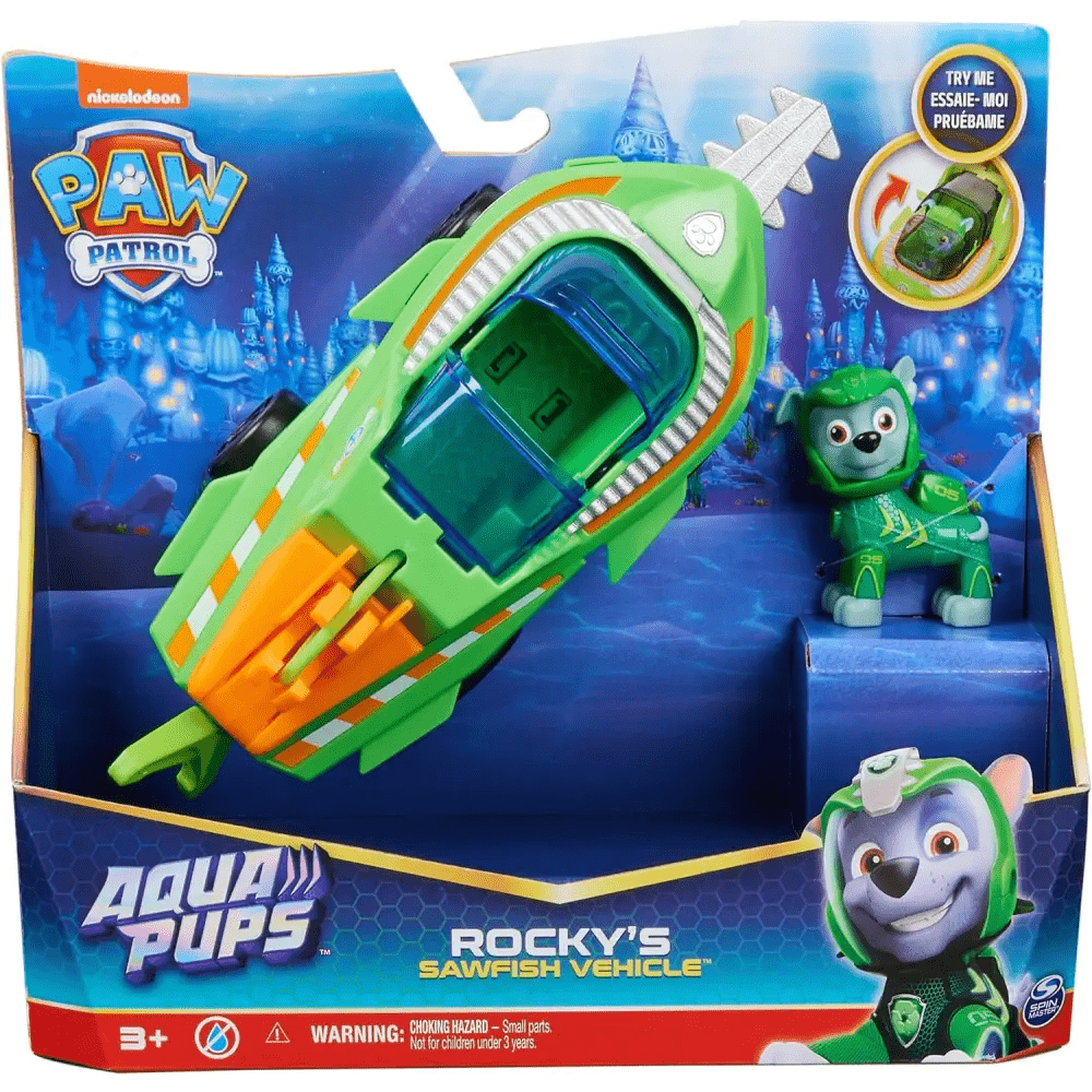Veicolo trasformabile di Rocky Paw Patrol Aqua Pups - Giocattoli e Bambini - Toys Store0778988446720