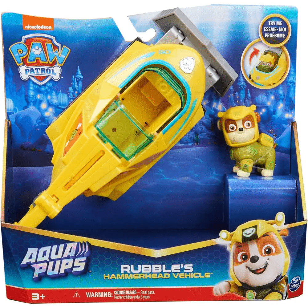 Veicolo trasformabile di Rubble Paw Patrol Aqua Pups - Giocattoli e Bambini - Toys Store0778988446737