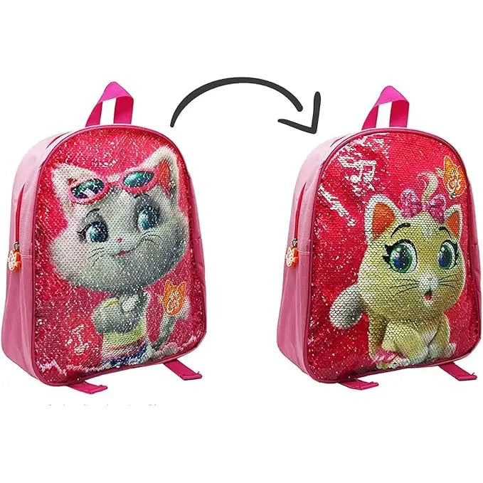 Zaino asilo 44 gatti girl reversibile - kids corner - Zaini - 8719325615012