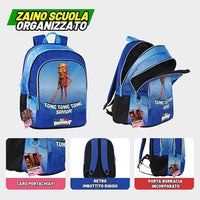 Zaino Scuola Tung Tung Tung Sahur Skifidol Italian Brainrot