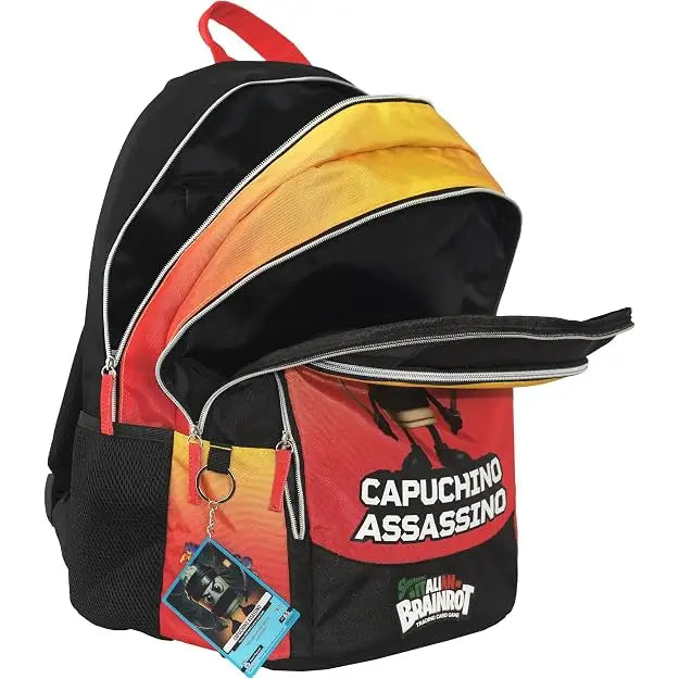 Zaino Scuola Skifidol Italian Brainrot Capuchino Assassino 3 Zip - Franco Panini - 8058263260688