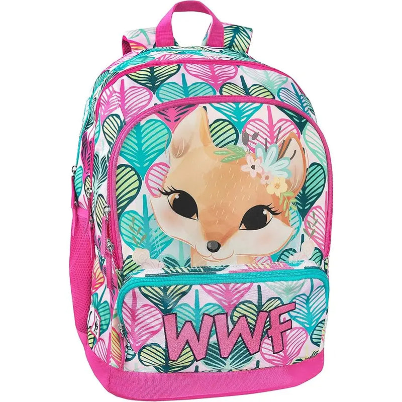 Zaino Scuola WWF Volpe Rosa Franco Panini - 8058263196666
