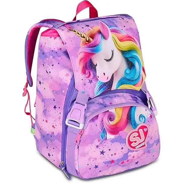 Zaino sdoppiabile FABLE JOURNEY Seven BIG Scuola SJ GANG Estensibile Girl Unicorno - 8055714217680