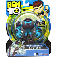 Ben 10 action figure Omni-Enhanced Shock Rock
