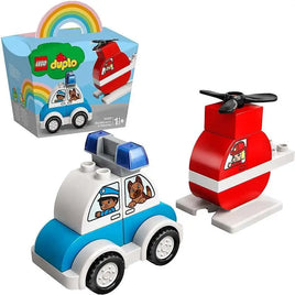 Elicottero antincendio e Auto della polizia LEGO Duplo 10957 - Giocattoli e Bambini