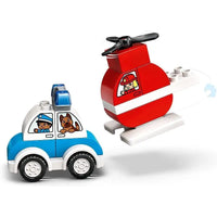Elicottero antincendio e Auto della polizia LEGO Duplo 10957 - Giocattoli e Bambini