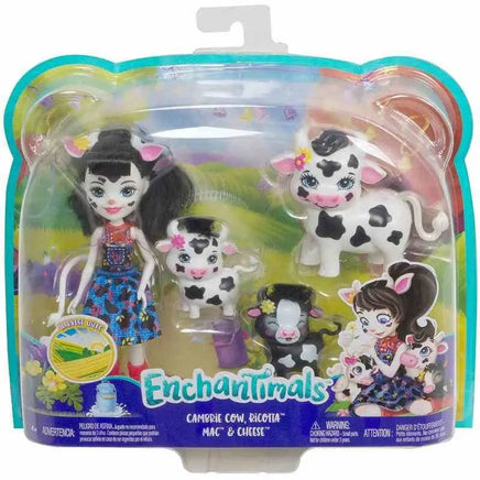 Enchantimals - Cambrie con 3 Cuccioli di Mucca - Giocattoli e Bambini