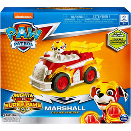 Paw Patrol Mighty Pups Veicolo deluxe Marshall