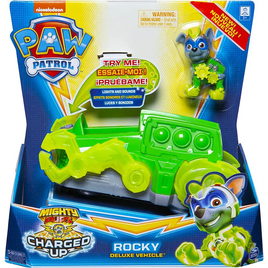 Paw Patrol Mighty Pups Veicolo deluxe Rocky