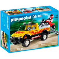 Playmobil 4228 Pick-up con quad da corsa