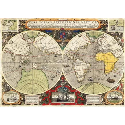 Puzzle 6000 pezzi Antica mappa nautica